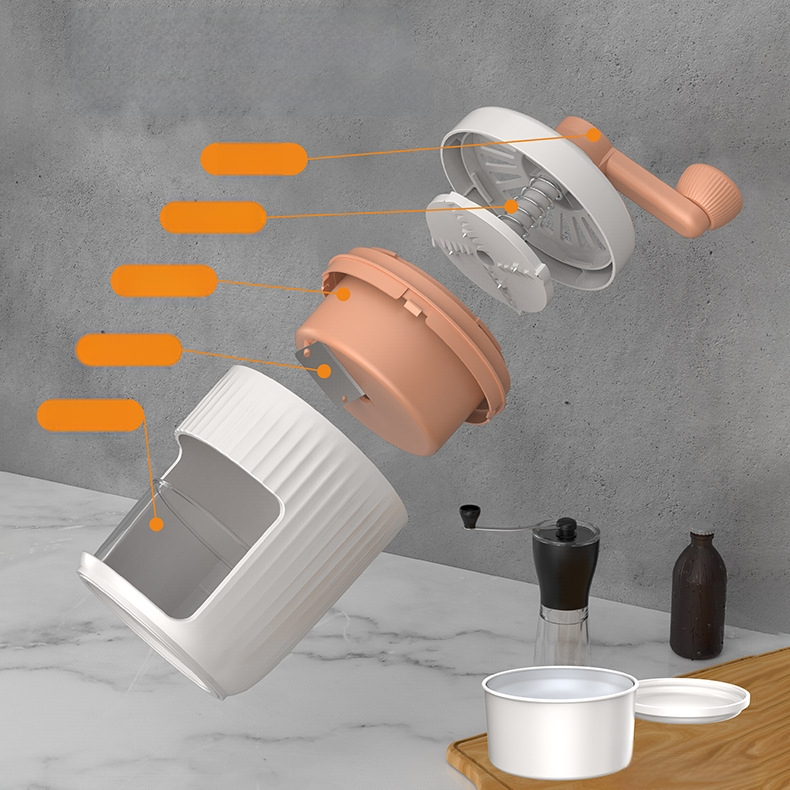 Koduseks kasutamiseks mõeldud käsitsi jääpurusti müüb kingitusena väikese jäämasina jäämasina raseeritud jäämasina