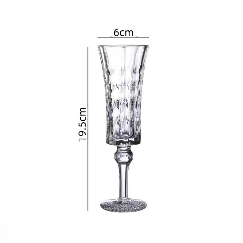 Релефна чаша за вино с винтидж чаша, висококачествена чаша без олово, чаша за шампанско с диаманти, резбована чаша за вино
