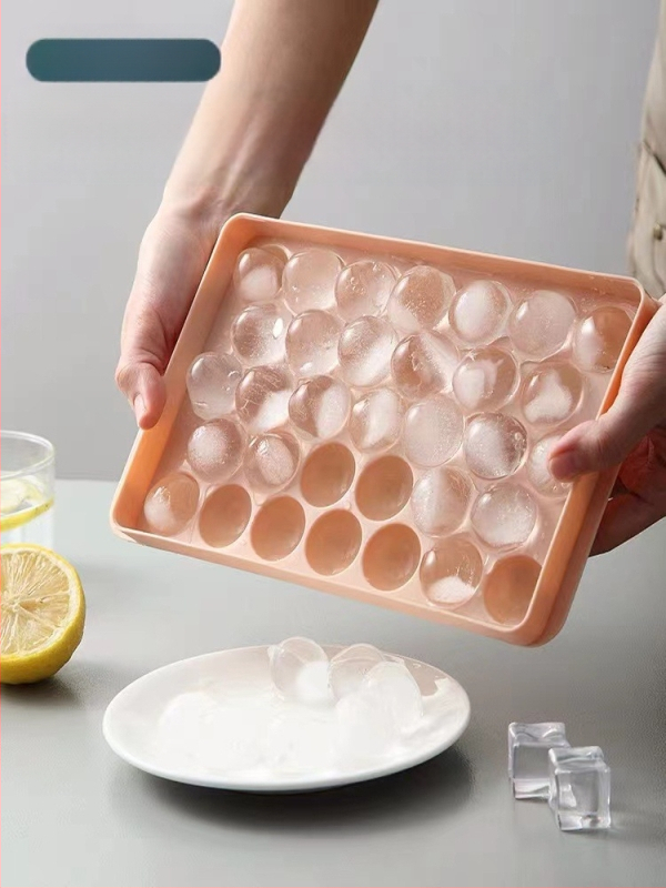 „Kawashima House“ ledo kubelių formelė, didelės talpos silikoninis ledo kubelis, buitinis ledo laikymo ledo dėžutė su dangčiu, šaldytuvas, užšaldytas ledo kubelių artefaktas