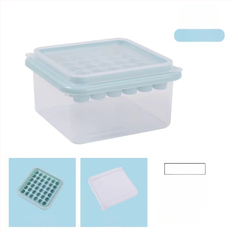 „Kawashima House“ ledo kubelių formelė, didelės talpos silikoninis ledo kubelis, buitinis ledo laikymo ledo dėžutė su dangčiu, šaldytuvas, užšaldytas ledo kubelių artefaktas