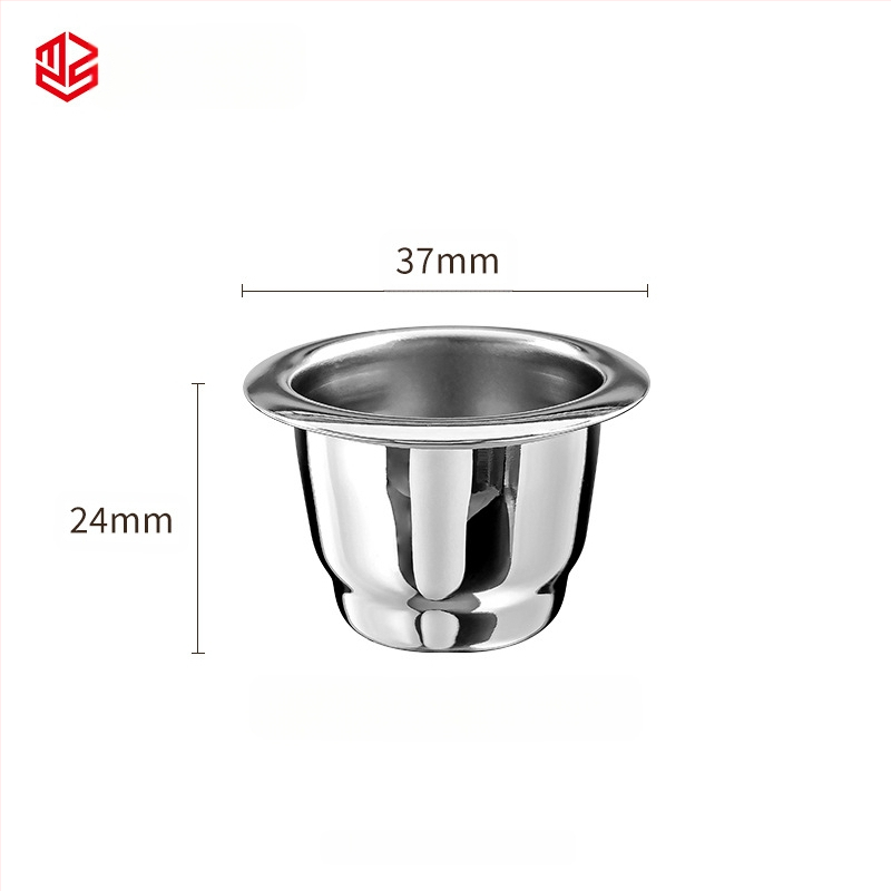 Suderinamas su tarpvalstybiniu „Xiaomi Nespresso“ nerūdijančio plieno kavos kapsulės puodeliu su daugkartinio naudojimo aliuminio folijos dangteliu