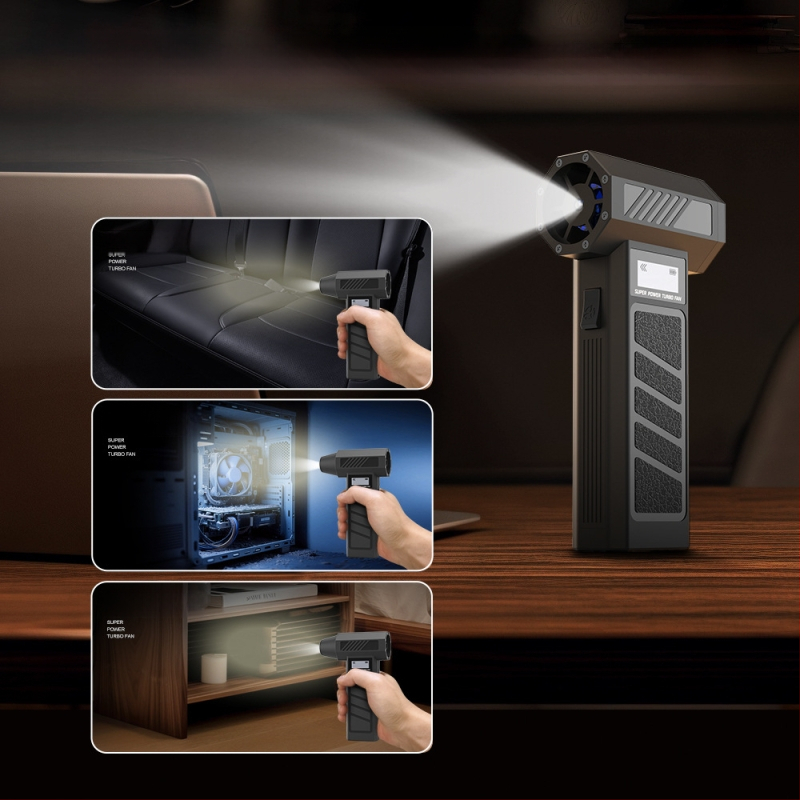 2025-ös határokon átnyúló új termék, erőszakos ventilátor, mikro turbóventilátor, nagy sebességű, feltöltött hurrikán hajszárító, porgyűjtő
