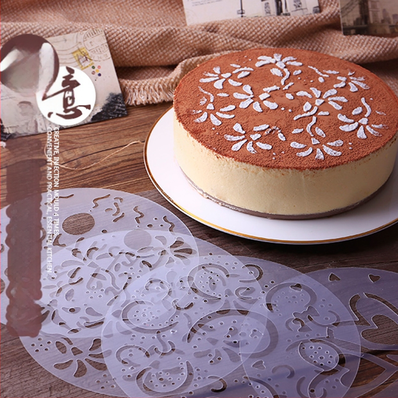 Deli 8-tolline 20 cm 4-osaline komplekt keskkonnasõbralik pihustatav lillekujuline munakoogi kaunistusvorm/pihustatav lillekujuline küpsetusvorm küpsetusvahend küpsetusriist