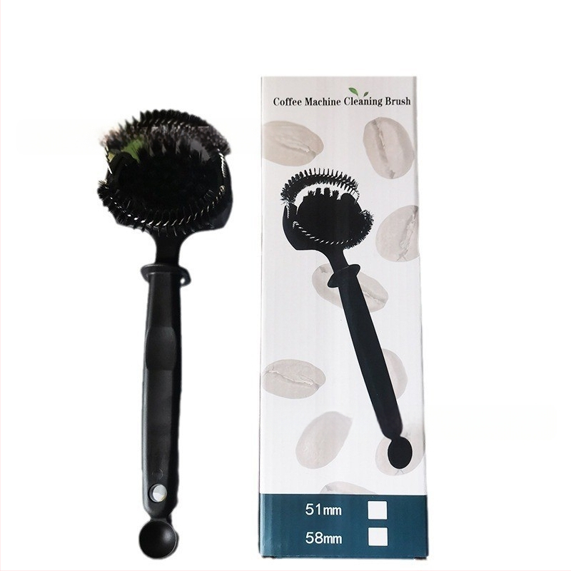 Itaalia poolautomaatse kohvimasina puhastushari kohvivalmistuspea kaarpuhastushari pika käepidemega hari kohvimasina tarvikud