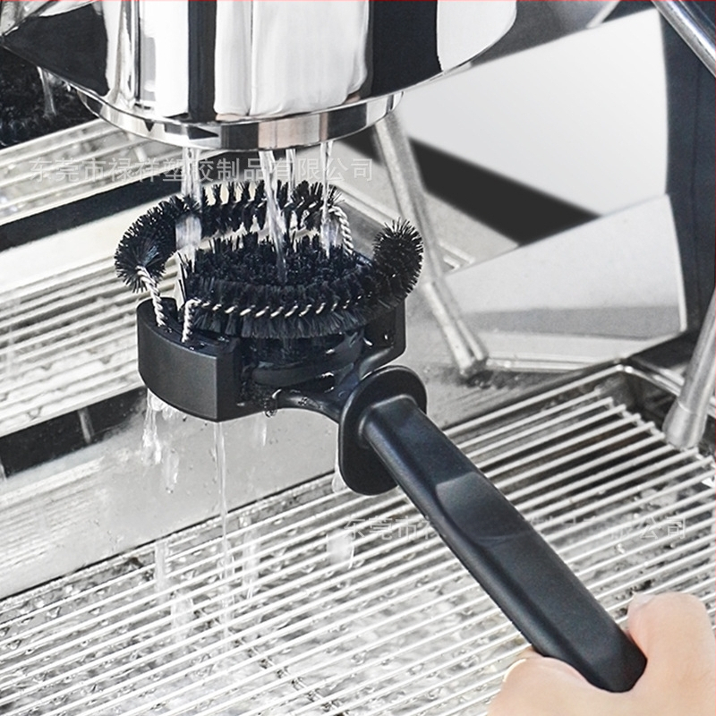 Itaalia poolautomaatse kohvimasina puhastushari kohvivalmistuspea kaarpuhastushari pika käepidemega hari kohvimasina tarvikud