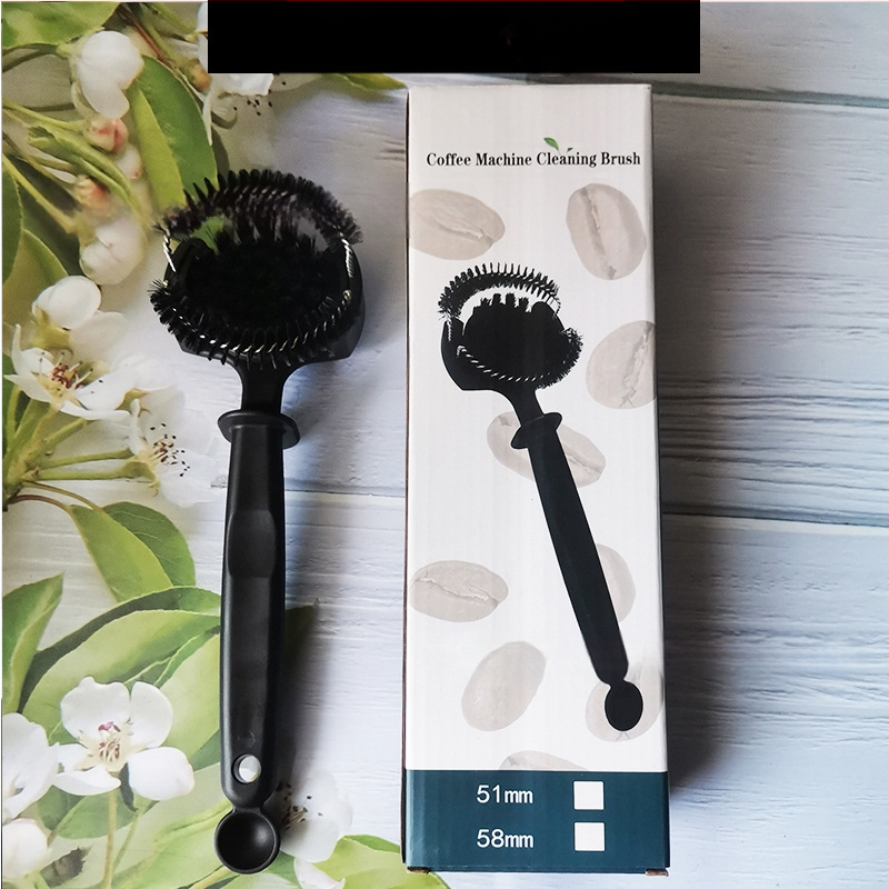 Itaalia poolautomaatse kohvimasina puhastushari kohvivalmistuspea kaarpuhastushari pika käepidemega hari kohvimasina tarvikud
