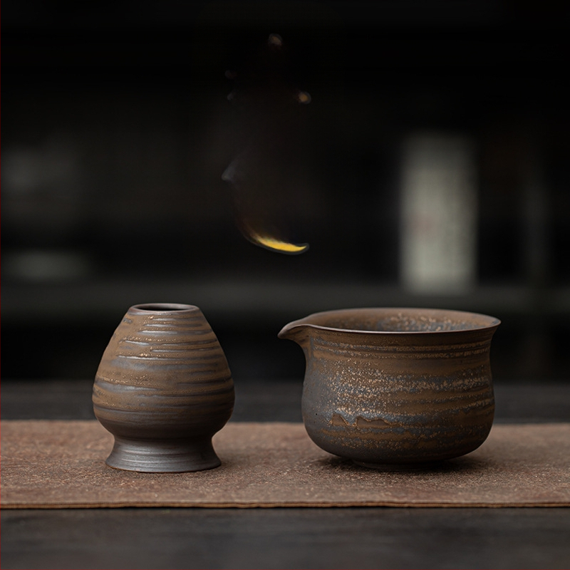 Japoniško stiliaus krosnies keitimo retro keraminis matcha dubenėlis arbatos dubenėlis arbatos dubenėlis arbatos vieta dainų dinastijos arbatos vietos įrankis