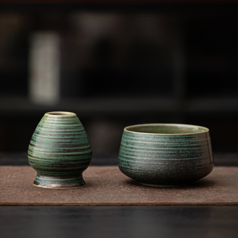 Japoniško stiliaus krosnies keitimo retro keraminis matcha dubenėlis arbatos dubenėlis arbatos dubenėlis arbatos vieta dainų dinastijos arbatos vietos įrankis