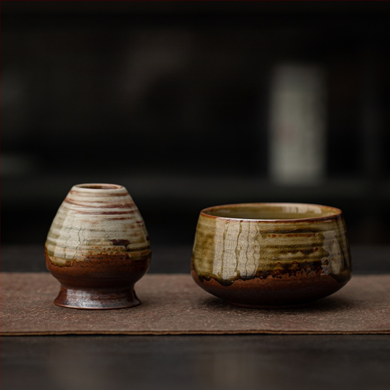 Japoniško stiliaus krosnies keitimo retro keraminis matcha dubenėlis arbatos dubenėlis arbatos dubenėlis arbatos vieta dainų dinastijos arbatos vietos įrankis