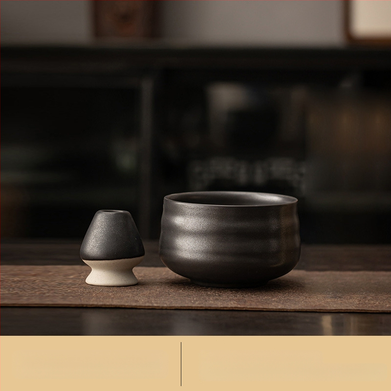 Japoniško stiliaus krosnies keitimo retro keraminis matcha dubenėlis arbatos dubenėlis arbatos dubenėlis arbatos vieta dainų dinastijos arbatos vietos įrankis