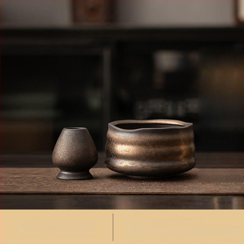 Japoniško stiliaus krosnies keitimo retro keraminis matcha dubenėlis arbatos dubenėlis arbatos dubenėlis arbatos vieta dainų dinastijos arbatos vietos įrankis