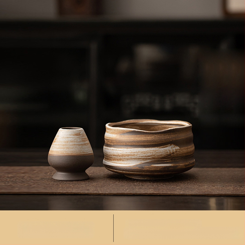 Japoniško stiliaus krosnies keitimo retro keraminis matcha dubenėlis arbatos dubenėlis arbatos dubenėlis arbatos vieta dainų dinastijos arbatos vietos įrankis