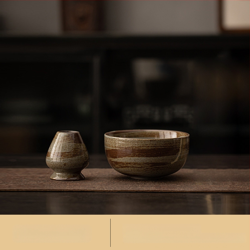 Japoniško stiliaus krosnies keitimo retro keraminis matcha dubenėlis arbatos dubenėlis arbatos dubenėlis arbatos vieta dainų dinastijos arbatos vietos įrankis