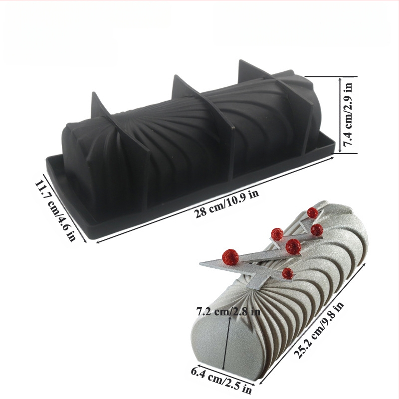 Rolă de lână Shenhong Sequoia, mucegai principal pentru mousse, mucegai din silicon, mucegai pentru ciocolată, instrument de copt dulce