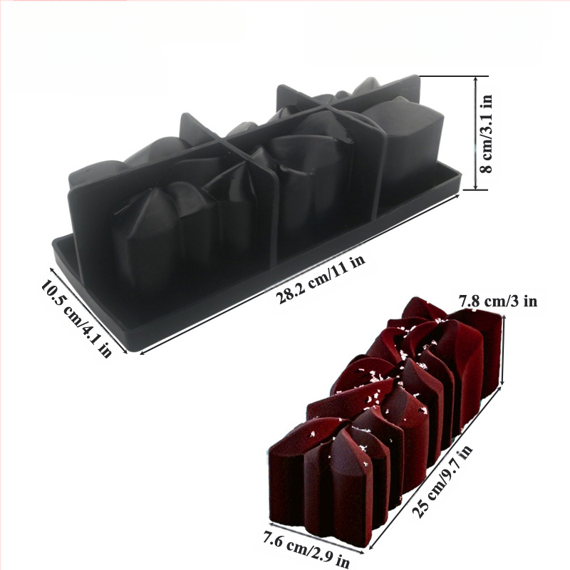 Rolă de lână Shenhong Sequoia, mucegai principal pentru mousse, mucegai din silicon, mucegai pentru ciocolată, instrument de copt dulce