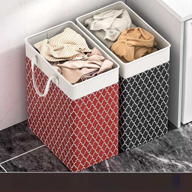Määrdunud riiete korv majapidamises suure mahutavusega vannitoa hoiukorvi muster kaasaskantav kangas määrdunud riiete korv pesukorv veekindel hoiukott