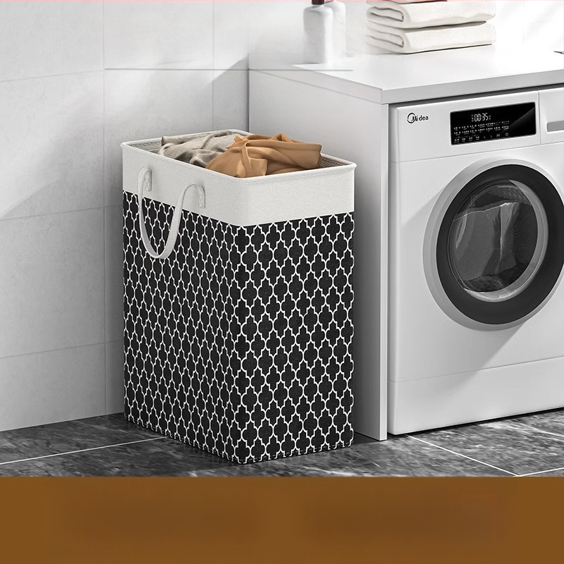 Määrdunud riiete korv majapidamises suure mahutavusega vannitoa hoiukorvi muster kaasaskantav kangas määrdunud riiete korv pesukorv veekindel hoiukott