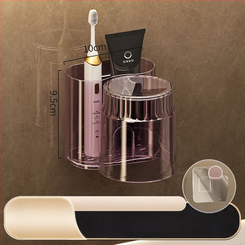 Modernus paprastas elektrinis dantų šepetėlių laikymo stovas, dantų puodelių laikiklis, pakabinamas ant sienos, tualeto plovimo puodelis, burnos skalavimo puodelis, dantų bakelio stovas