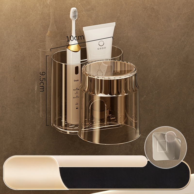 Modernus paprastas elektrinis dantų šepetėlių laikymo stovas, dantų puodelių laikiklis, pakabinamas ant sienos, tualeto plovimo puodelis, burnos skalavimo puodelis, dantų bakelio stovas