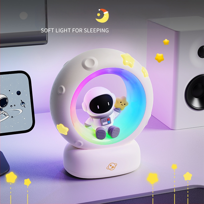 Darček pre udalosť, astronaut, zbieranie hviezd a mesiaca, nočné svetlo, nabíjanie cez USB, panda, tlieskajúce svetlo, RGB atmosféra, spánkové svetlo