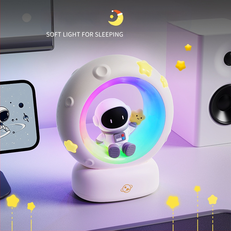 Darček pre udalosť, astronaut, zbieranie hviezd a mesiaca, nočné svetlo, nabíjanie cez USB, panda, tlieskajúce svetlo, RGB atmosféra, spánkové svetlo