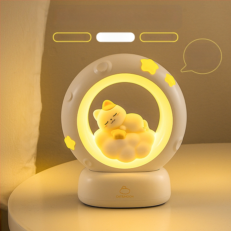 Darček pre udalosť, astronaut, zbieranie hviezd a mesiaca, nočné svetlo, nabíjanie cez USB, panda, tlieskajúce svetlo, RGB atmosféra, spánkové svetlo