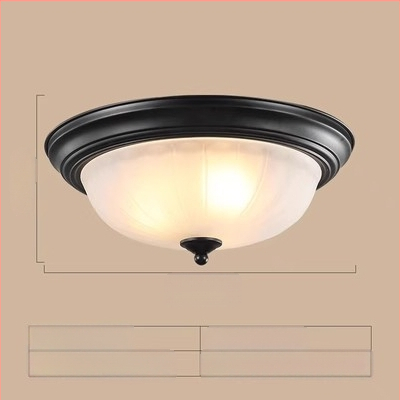 Ameerika laelamp, ümmargune magamistoa lamp, retro lihtne toalamp, vahekäigu koridori esiku rõdulamp