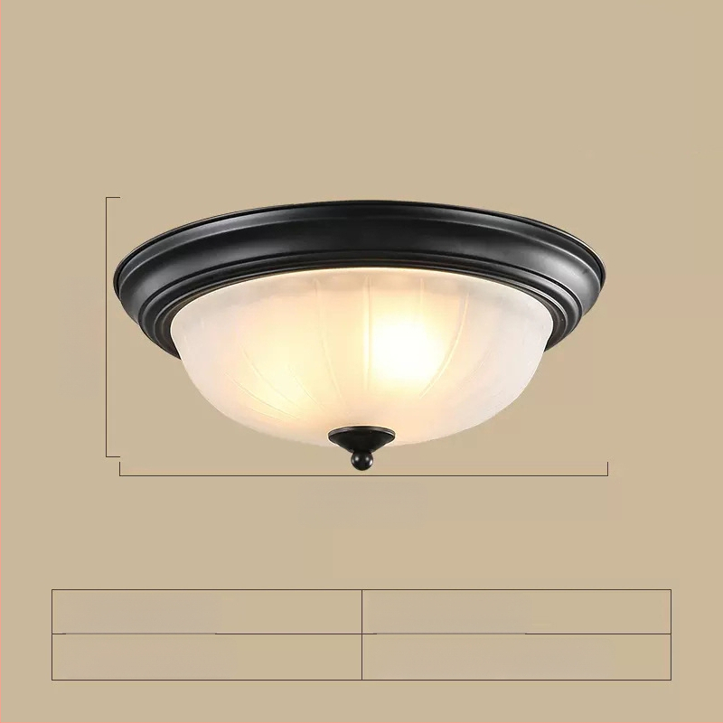 Ameerika laelamp, ümmargune magamistoa lamp, retro lihtne toalamp, vahekäigu koridori esiku rõdulamp