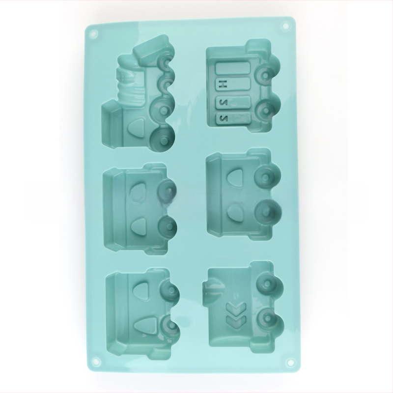 Силиконова форма за торта във формата на кола, инструменти за печене, форми за шоколад, форми за торта