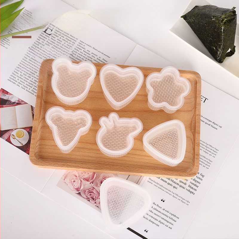 Japoniško stiliaus animacinio filmo formos vaikų suši ryžių kamuoliukų formos maistinės kokybės kūdikių jūros dumblių suši Laver ryžių maišelio įrankis