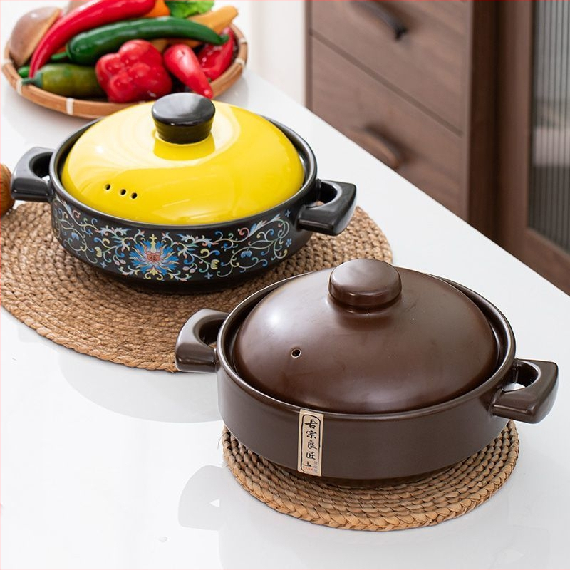 Troškintuvas, aukštai temperatūrai atsparus, sausai krekingo puodas, ryžių specialus sriubos keraminis puodas, skirtas dujinei viryklei, namų ūkiui