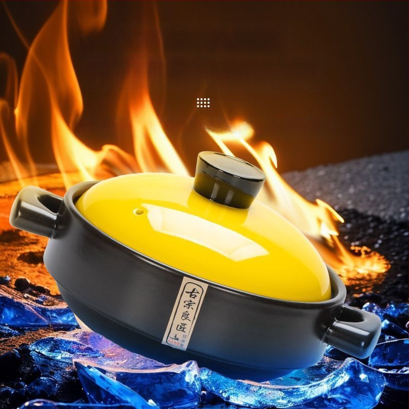 Troškintuvas, aukštai temperatūrai atsparus, sausai krekingo puodas, ryžių specialus sriubos keraminis puodas, skirtas dujinei viryklei, namų ūkiui