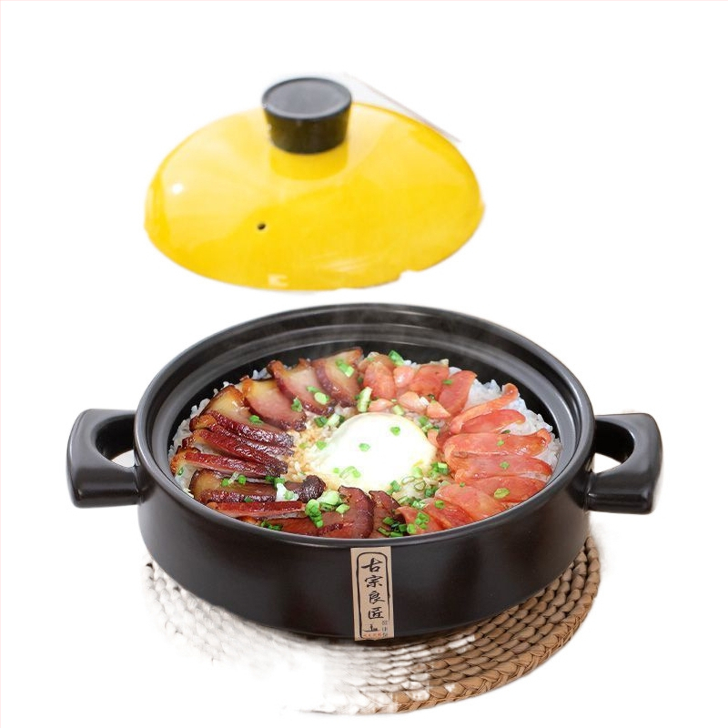 Troškintuvas, aukštai temperatūrai atsparus, sausai krekingo puodas, ryžių specialus sriubos keraminis puodas, skirtas dujinei viryklei, namų ūkiui