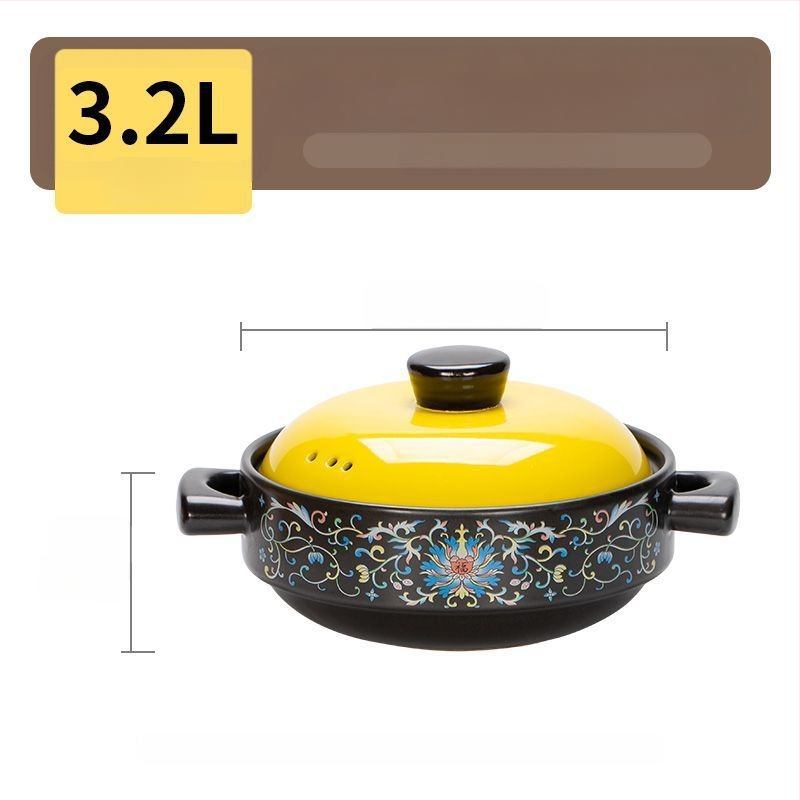 Troškintuvas, aukštai temperatūrai atsparus, sausai krekingo puodas, ryžių specialus sriubos keraminis puodas, skirtas dujinei viryklei, namų ūkiui