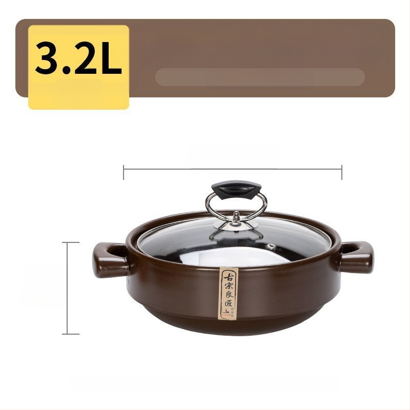 Troškintuvas, aukštai temperatūrai atsparus, sausai krekingo puodas, ryžių specialus sriubos keraminis puodas, skirtas dujinei viryklei, namų ūkiui