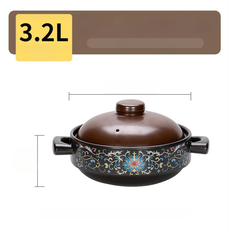 Troškintuvas, aukštai temperatūrai atsparus, sausai krekingo puodas, ryžių specialus sriubos keraminis puodas, skirtas dujinei viryklei, namų ūkiui