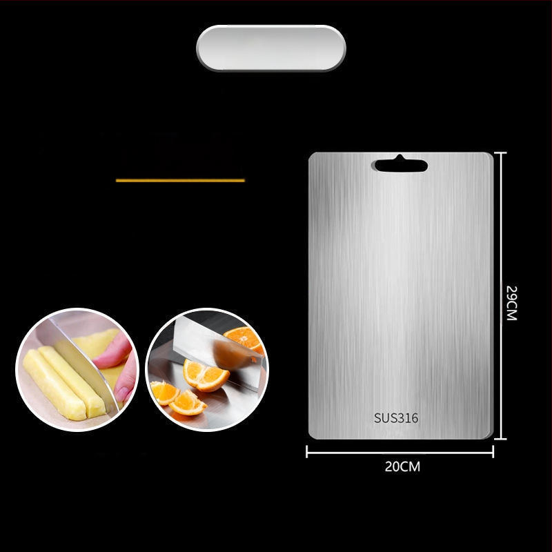 Pjaustymo lentelė, antibakterinė, atspari pelėsiui, buitinė, nerūdijančio plieno, vaisių pjaustymo lentelė, virtuvės pjaustymo lentelė, daržovių pjaustymas, lipni lenta, kočiojimo lėkštė iš nerūdijančio plieno