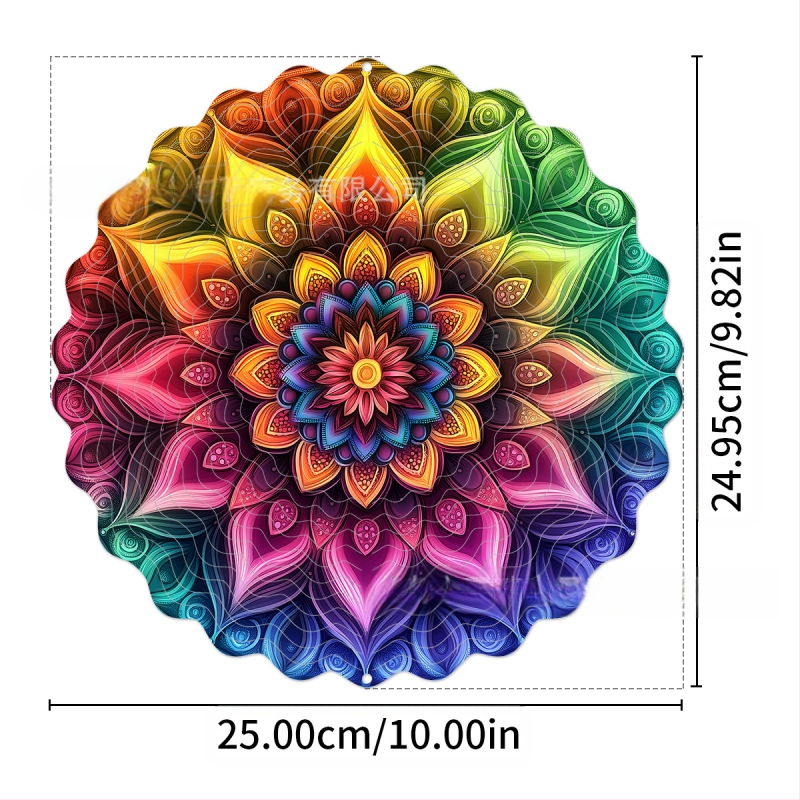 Tarpvalstybinis gamyklinis tiesioginis 3D besisukantis vėjo varpelis, skirtas spalvotam kiemo sodo metaliniam pakabinamam dekoravimui