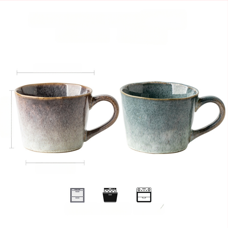 2 krosnies glazūros puodeliai poroms puodelių pora vandens rašto keraminiai vandens puodeliai pusryčiams dovana namams