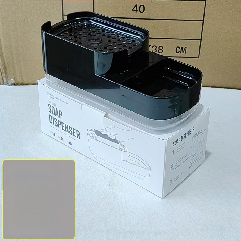 Köögi tööpinna käsitsi pressitud seebikarp roostevabast terasest kaltsuraua pesuvahendi dosaator töölaua viimistlusriiul