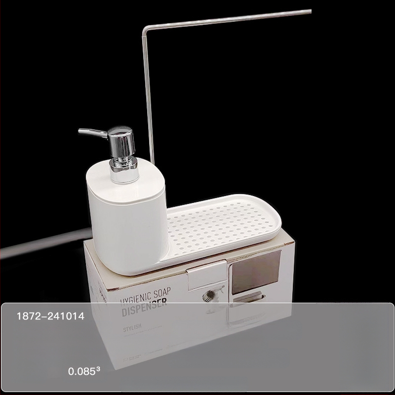 Köögi tööpinna käsitsi pressitud seebikarp roostevabast terasest kaltsuraua pesuvahendi dosaator töölaua viimistlusriiul