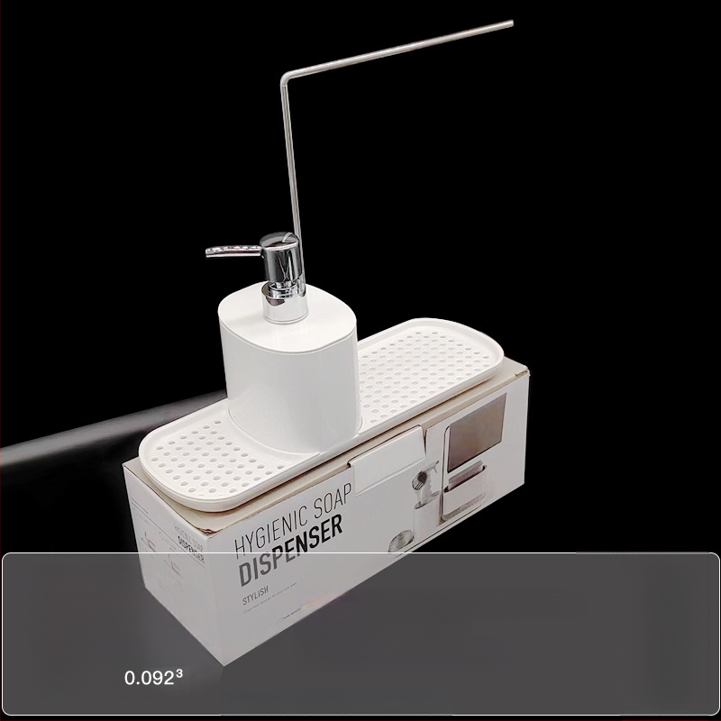 Köögi tööpinna käsitsi pressitud seebikarp roostevabast terasest kaltsuraua pesuvahendi dosaator töölaua viimistlusriiul