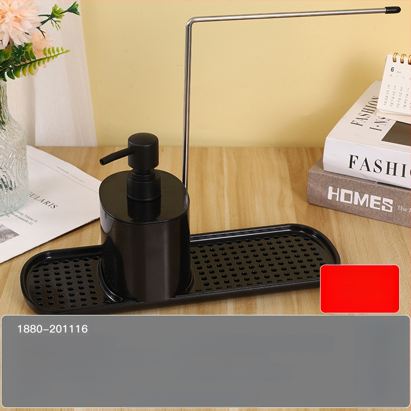 Köögi tööpinna käsitsi pressitud seebikarp roostevabast terasest kaltsuraua pesuvahendi dosaator töölaua viimistlusriiul