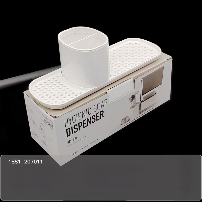 Köögi tööpinna käsitsi pressitud seebikarp roostevabast terasest kaltsuraua pesuvahendi dosaator töölaua viimistlusriiul