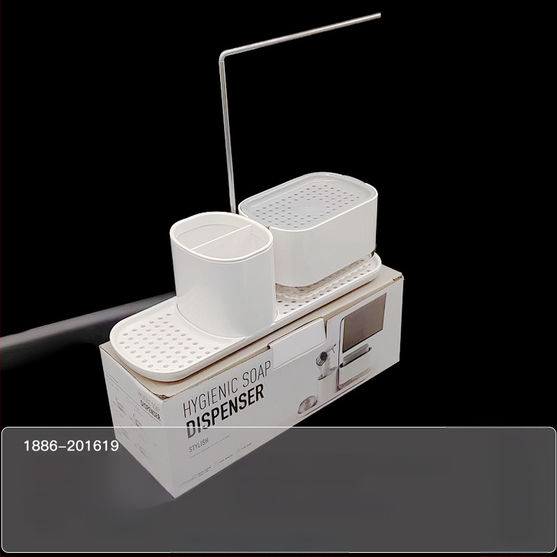 Köögi tööpinna käsitsi pressitud seebikarp roostevabast terasest kaltsuraua pesuvahendi dosaator töölaua viimistlusriiul