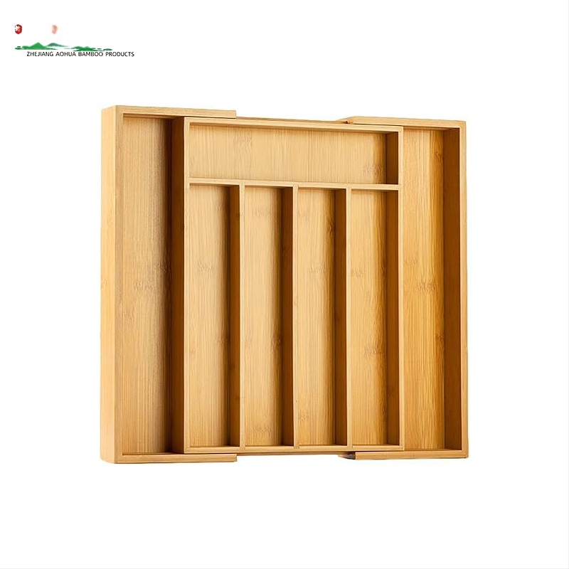 Bambusz tárolódoboz asztali fiókos tároló műtárgy otthoni takarító tárolódoboz konyhai láda étkészlet doboz