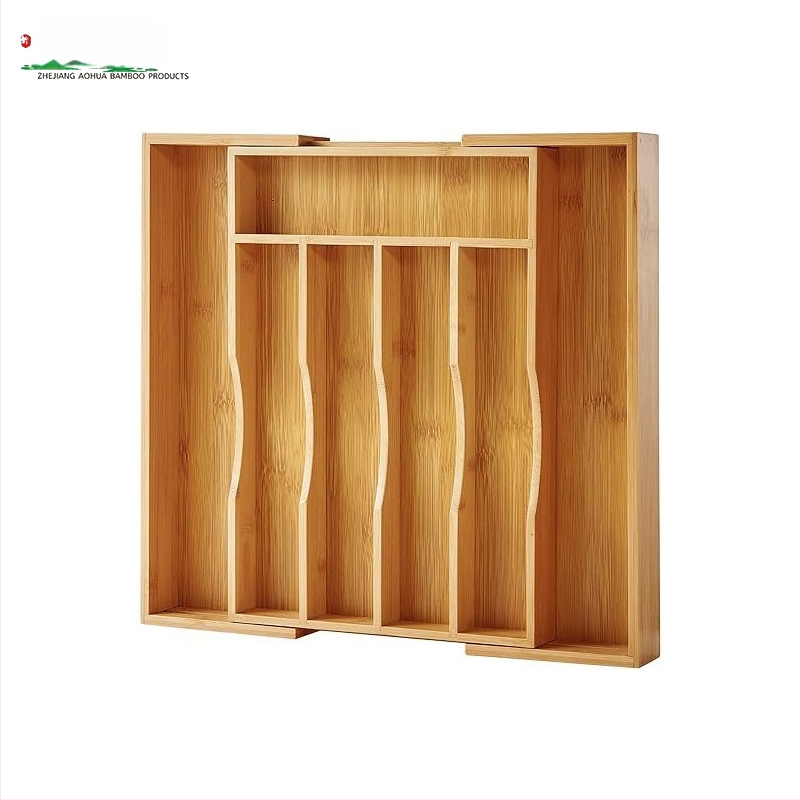 Bambusz tárolódoboz asztali fiókos tároló műtárgy otthoni takarító tárolódoboz konyhai láda étkészlet doboz