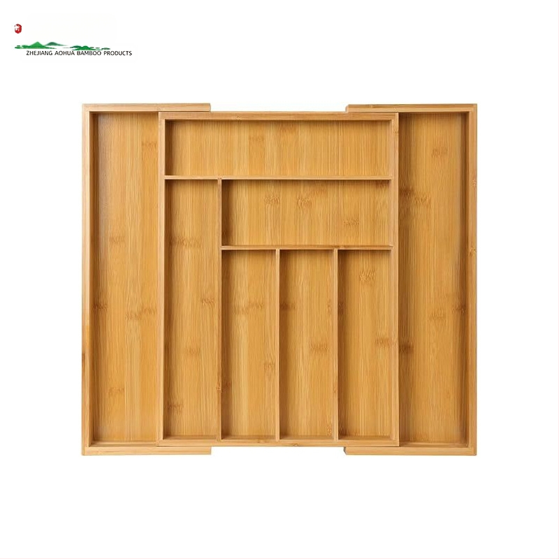 Bambusz tárolódoboz asztali fiókos tároló műtárgy otthoni takarító tárolódoboz konyhai láda étkészlet doboz