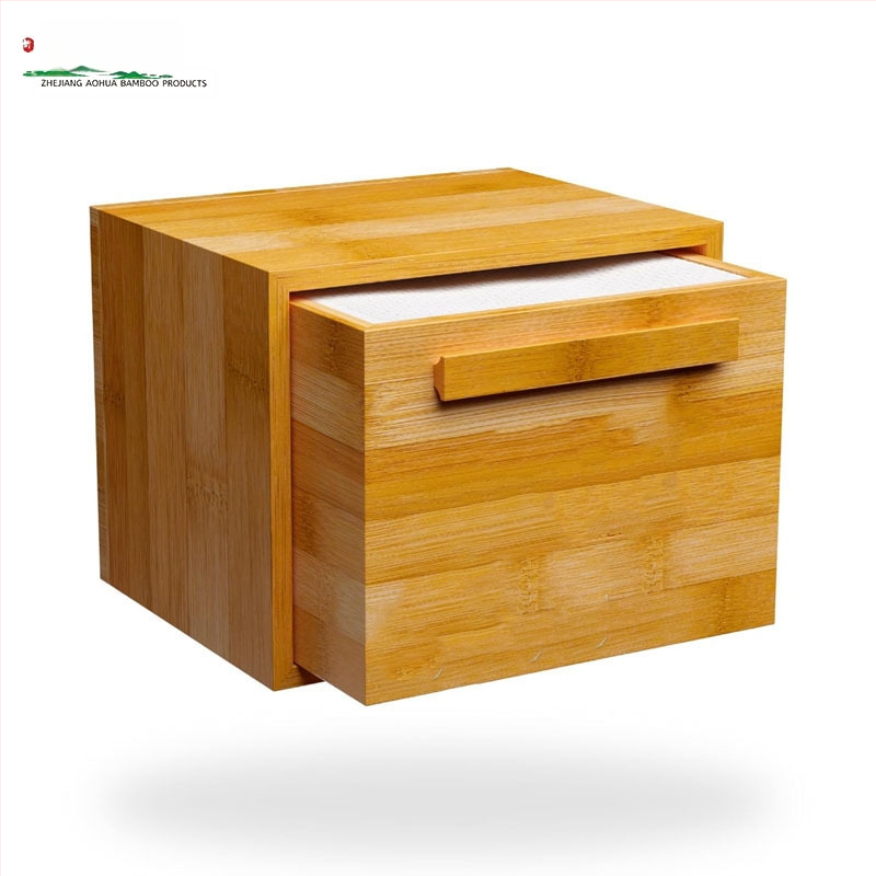 Bambusz tárolódoboz asztali fiókos tároló műtárgy otthoni takarító tárolódoboz konyhai láda étkészlet doboz