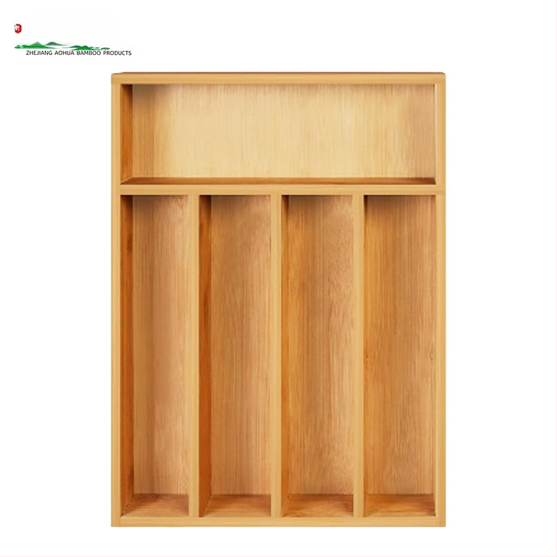 Bambusz tárolódoboz asztali fiókos tároló műtárgy otthoni takarító tárolódoboz konyhai láda étkészlet doboz